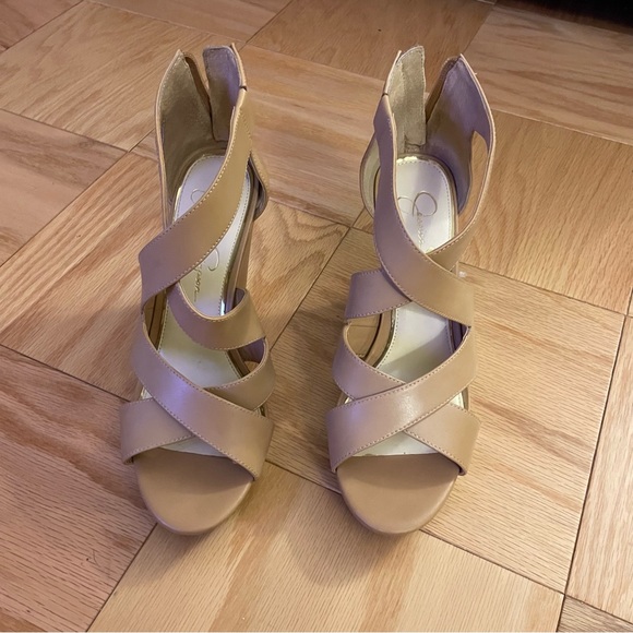 Jessica Simpson Tan Wedges - Picture 2 of 3